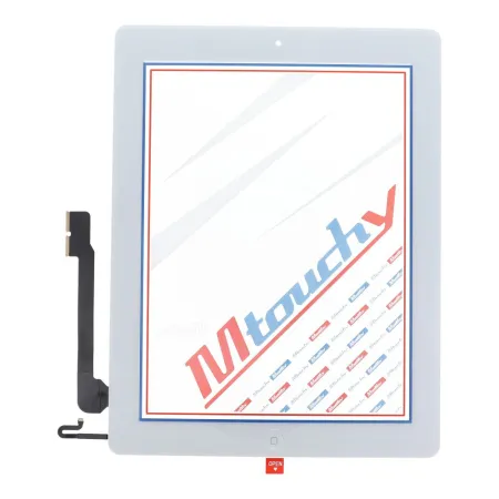 MUSTTBY Ekran dotykowy + taśma klejąca + Home do iPAD 4 (biały)