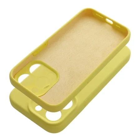 Etui na iPhone 16 PRO MAX Silicone 2mm (camera protection) zółte