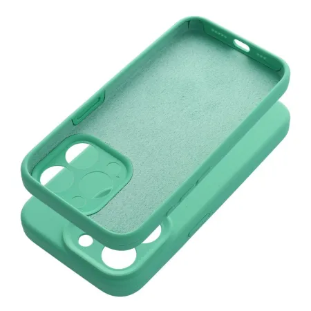 Etui na iPhone 16 PLUS Silicone 2mm (camera protection) miętowe