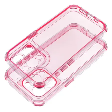 Futerał MATRIX CLEAR do IPHONE 15 pudrowy róż
