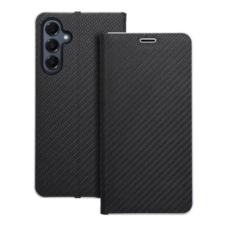 Etui z klapką na Samsung A16 5G Luna Book Carbon czarne