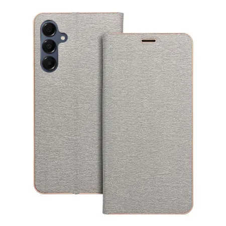 Etui z klapką na Samsung A16 5G Luna Book Gold srebrne