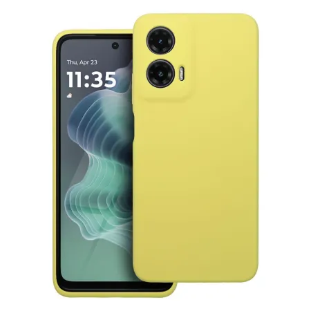 Etui na Motorola G35 5G Silicone 2mm (camera protection) zółte