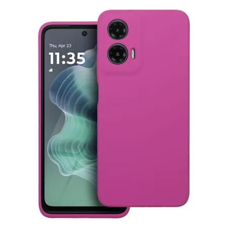 Etui na Motorola G35 5G Silicone 2mm (camera protection) różowe