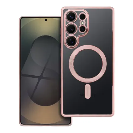 Etui na Samsung S25 ULTRA Electro Mag Cover zgodne z MagSafe złoto różowe