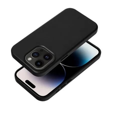Etui na Samsung S25 PLUS Leather Mag Cover zgodne z MagSafe czarne