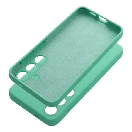 Etui na Samsung S25 ULTRA Silicone 2mm (camera protection) miętowe