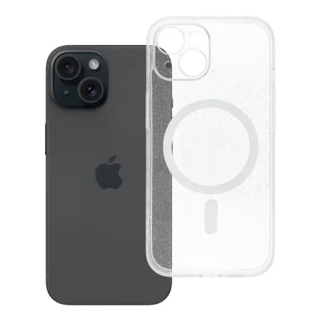 Etui na iPhone 15 Clear Mag Cover - Glitter (Str / Camera Protection) zgodne z MagSafe transparentne glitter
