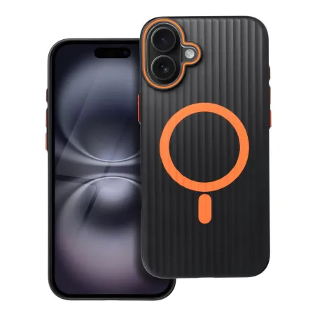 Futerał do iPhone 16 PLUS Simply zgodny z MagSafe tytanowy czarny