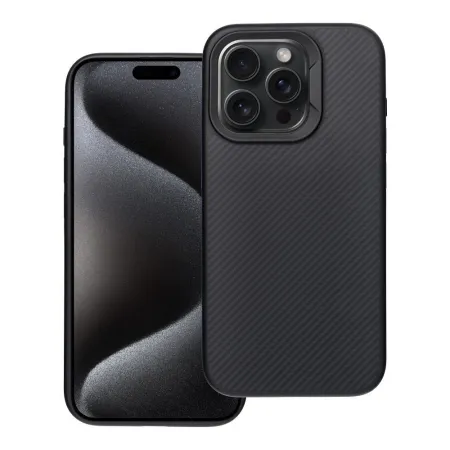 Etui na iPhone 15 PRO Carbon Elite Mag Cover zgodne z MagSafe czarne