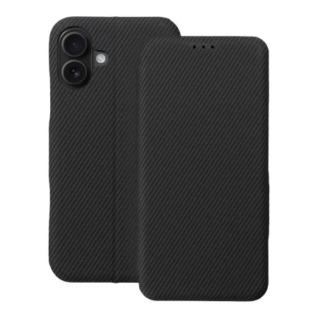 Etui z klapką na iPhone 16 PLUS Folio Side Magnet czarne