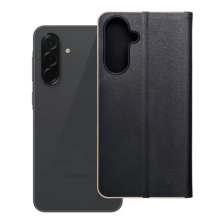 Etui z klapką na Samsung A36 5G Luna Book Gold czarne