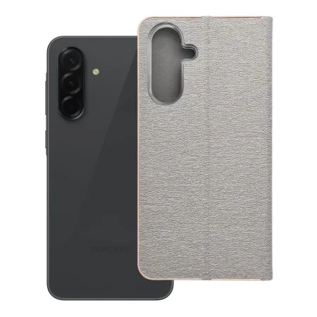 Etui z klapką na Samsung A36 5G Luna Book Gold srebrne