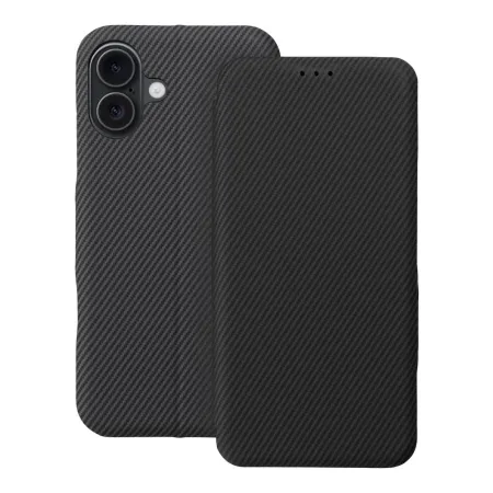 Etui z klapką na iPhone 16 PLUS Folio Side Magnet szare