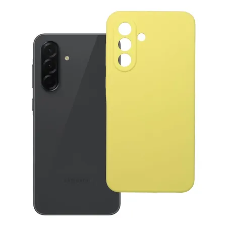 Etui na Samsung A36 5G Silicone 2mm (camera protection) zółte