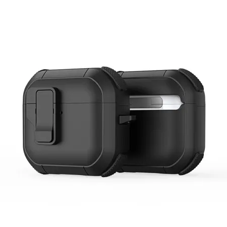 Etui na słuchawki Dux Ducis PECP do AirPods 4 ochronne TPU+PC czarne