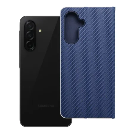 Etui z klapką na Samsung A26 5G Luna Book Carbon niebieskie