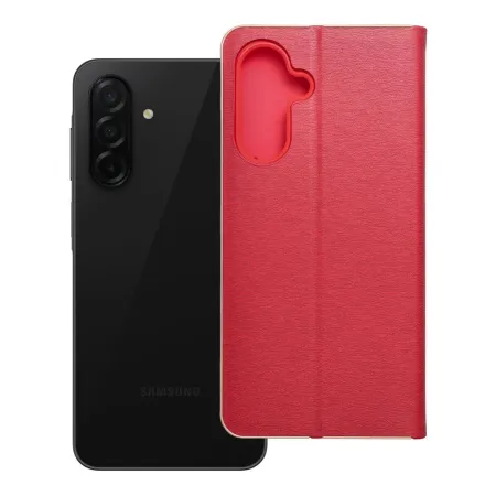 Etui z klapką na Samsung A26 5G Luna Book Gold czerwone