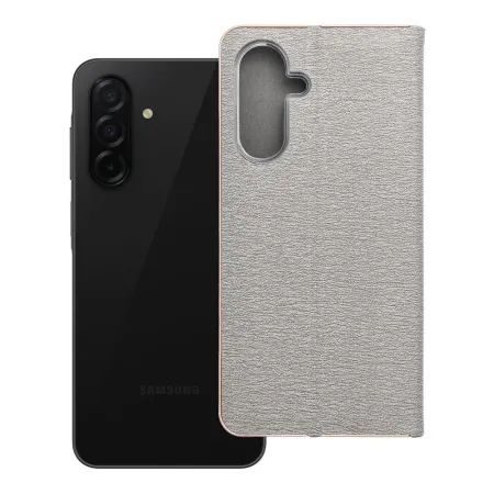 Etui z klapką na Samsung A26 5G Luna Book Gold srebrne