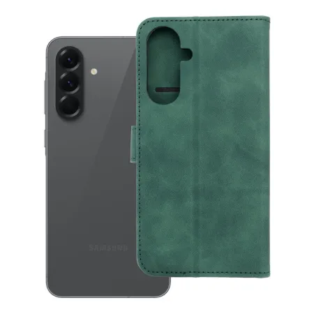 Etui z klapką na Samsung A56 5G Tender Book zielone
