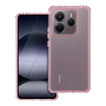 Etui na Xiaomi Redmi Note 14 5G Matrix Clear pudrowy róż
