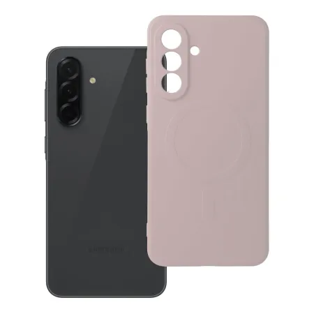 Etui na Samsung A36 Silicone Mag Cover zgodne z MagSafe (camera protection) różowe
