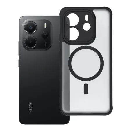 Etui na Xiaomi Redmi Note 14 4G Full Matte Mag Cover zgodne z MagSafe czarne