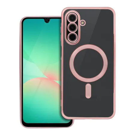 Etui na Samsung A26 Electro Mag Cover zgodne z MagSafe złoto różowe