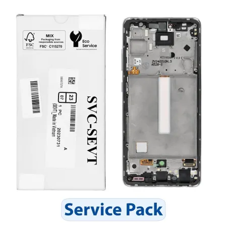 ServicePack Wyświetlacz LCD SAMSUNG A52S 5G A528B GH82-26861D White