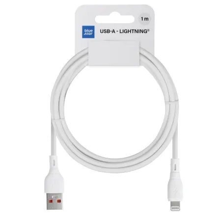 Kabel USB-A do Lightning Blue Star 2,4A ECO 1 m PJ68-24-2.4 biały