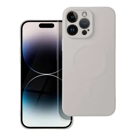 Etui na Samsung S25 PLUS Silicone Mag Cover zgodne z MagSafe (camera protection) tytanowo szare