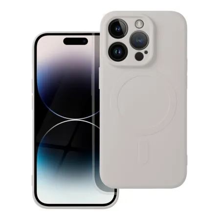 Etui na Samsung A56 Silicone Mag Cover zgodne z MagSafe (camera protection) tytanowo szare