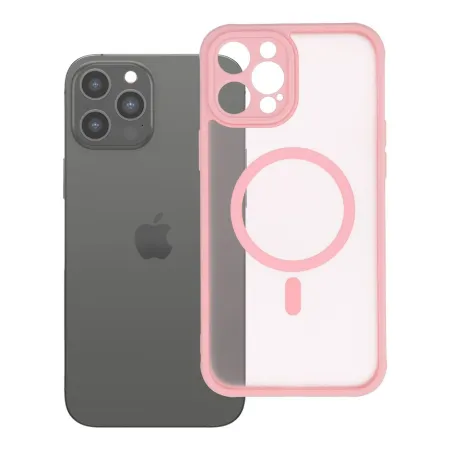 Etui na iPhone 12 PRO MAX Full Matte Mag Cover zgodne z MagSafe jasnoróżowy