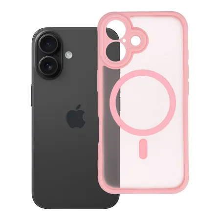 Etui na iPhone 16 Full Matte Mag Cover zgodne z MagSafe jasnoróżowy