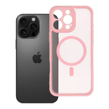 Etui na iPhone 16 PRO MAX Full Matte Mag Cover zgodne z MagSafe jasnoróżowy