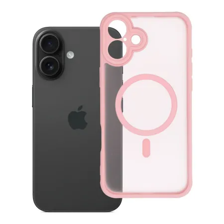 Etui na iPhone 16 PLUS Full Matte Mag Cover zgodne z MagSafe jasnoróżowy