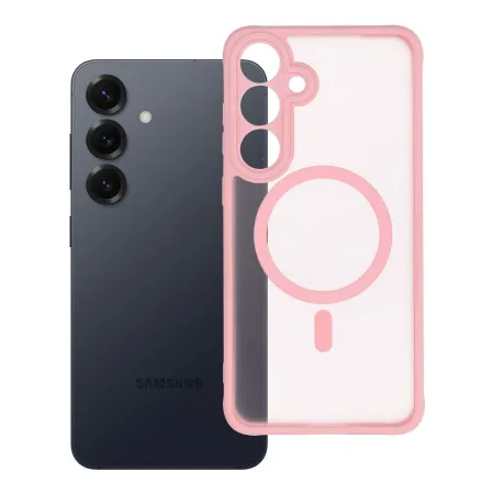 Etui na Samsung S25 PLUS Full Matte Mag Cover zgodne z MagSafe jasnoróżowy