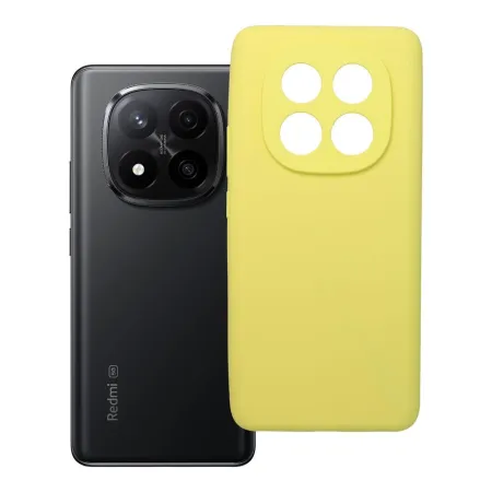 Etui na Xiaomi Redmi Note 14 PRO PLUS 5G Silicone 2mm (camera protection) zółte