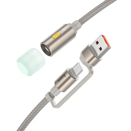 Kabel USB A / USB C do LED light Hoco 0,3 m UA38C złoty