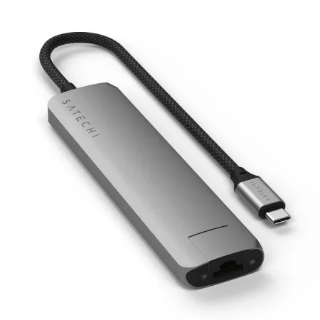 Adapter HUB 7w1 USB C Satechi Slim ST-P7SM szary