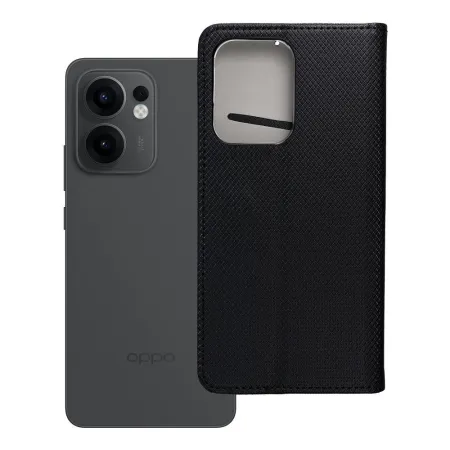 Etui z klapką na Oppo Reno 13F 4G / 5G Smart Case Book czarne
