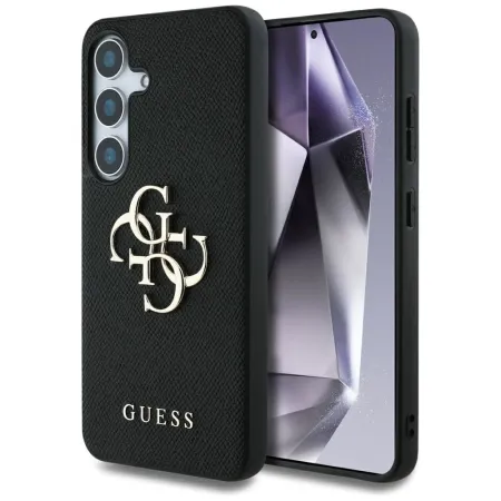 GUESS futerał do SAMSUNG S25 GUHCS25SPGT4MBK (PU Grained Big 4G and Classic Logo) czarny