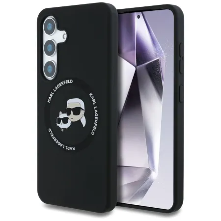 KARL LAGERFELD futerał do SAMSUNG S25 Plus KLHMS25MSKCHTCK (Magnetic Silicone Double Heads) czarny