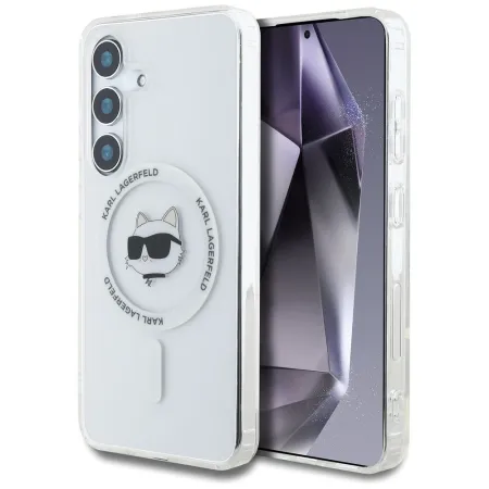 KARL LAGERFELD futerał do SAMSUNG S25 Plus KLHMS25MHLSCHH (Magnetic IML Metal Choupette Head) biały