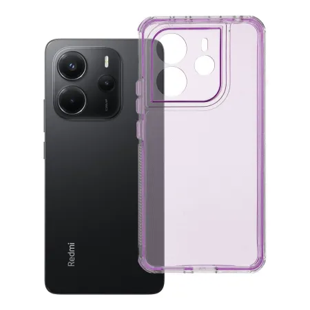 Etui na Xiaomi Redmi Note 14 4G (GLOBAL - 164,84mm x 78,15mm x 8,16mm) Matrix Clear jasnofioletowe
