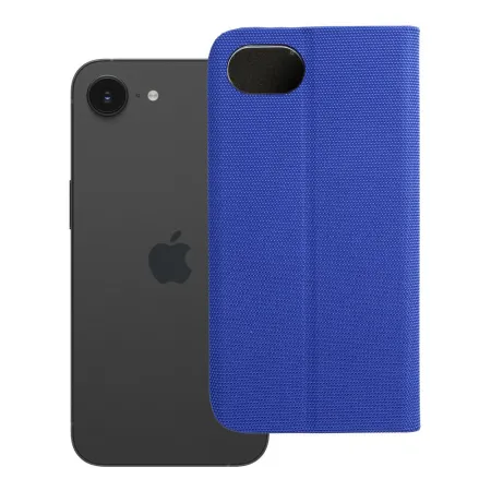 Etui z klapką na iPhone 16e (SE 4 2025) Sensitive Book niebieskie