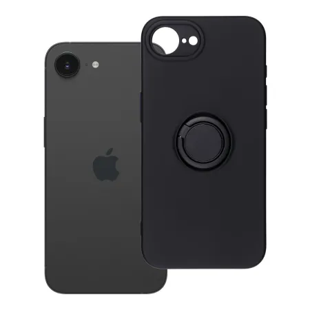 Etui na iPhone 16e (SE 4 2025) / 17e Silicone Ring czarne