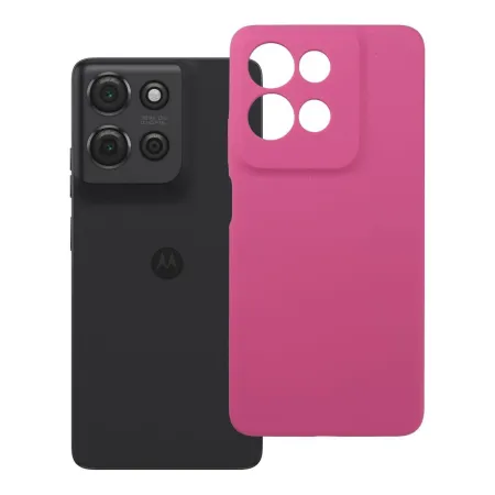 Etui na Motorola G75 Silicone 2mm (camera protection) różowe