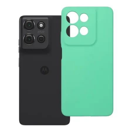 Etui na Motorola G75 Silicone 2mm (camera protection) miętowe
