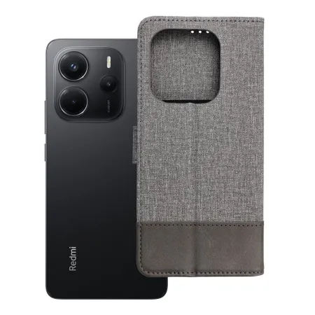 Etui z klapką na Xiaomi Redmi Note 14 4G (GLOBAL - 164,84mm x 78,15mm x 8,16mm) Gomma Book szare